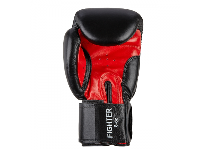 Боксерские перчатки Benlee FIGHTER 10oz /Кожа /черно-красные