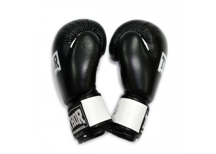 Боксерські рукавички THOR SPARRING(Leather)BLK/WH